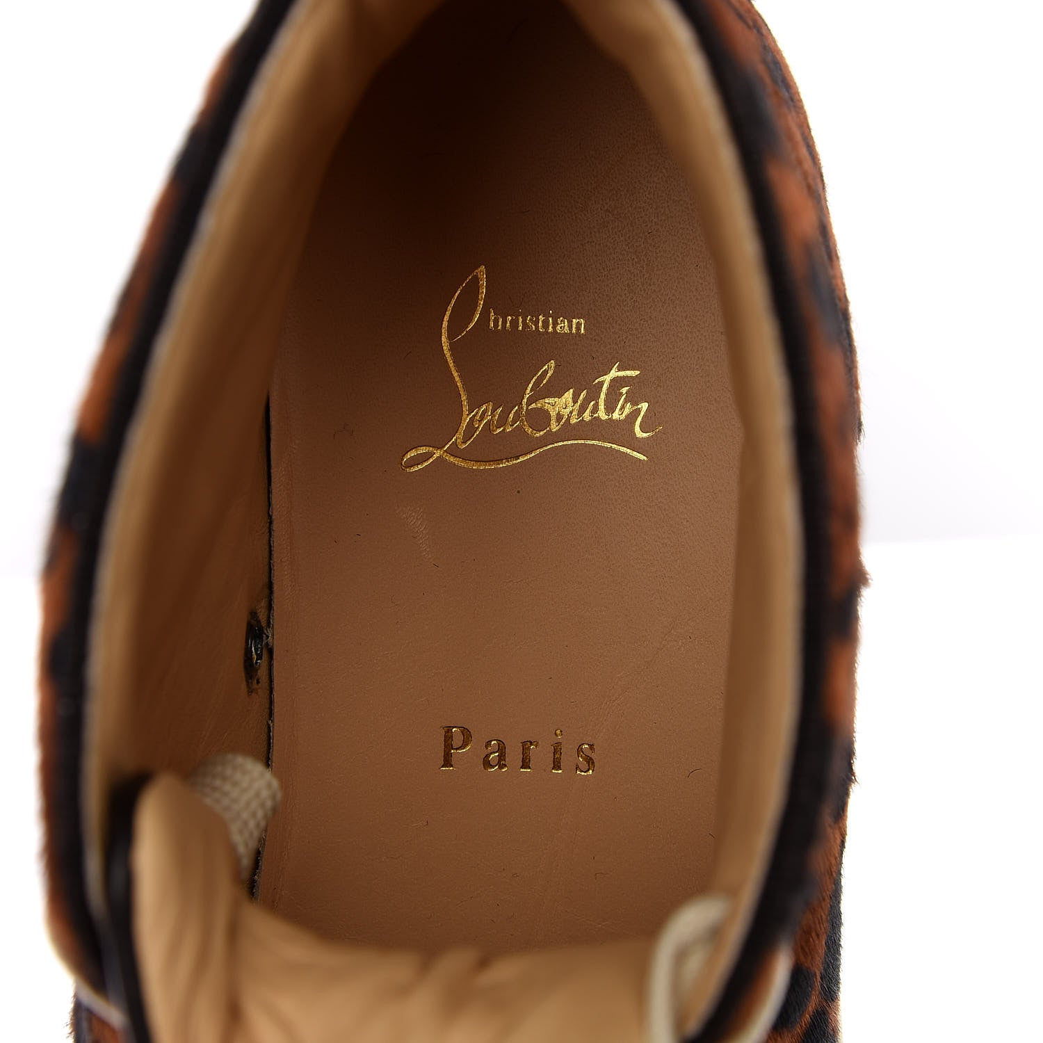 Christian Louboutin Pony Hair Mens Rantus Orlato Flat Sneakers 41.5 Leopard 9 of 11