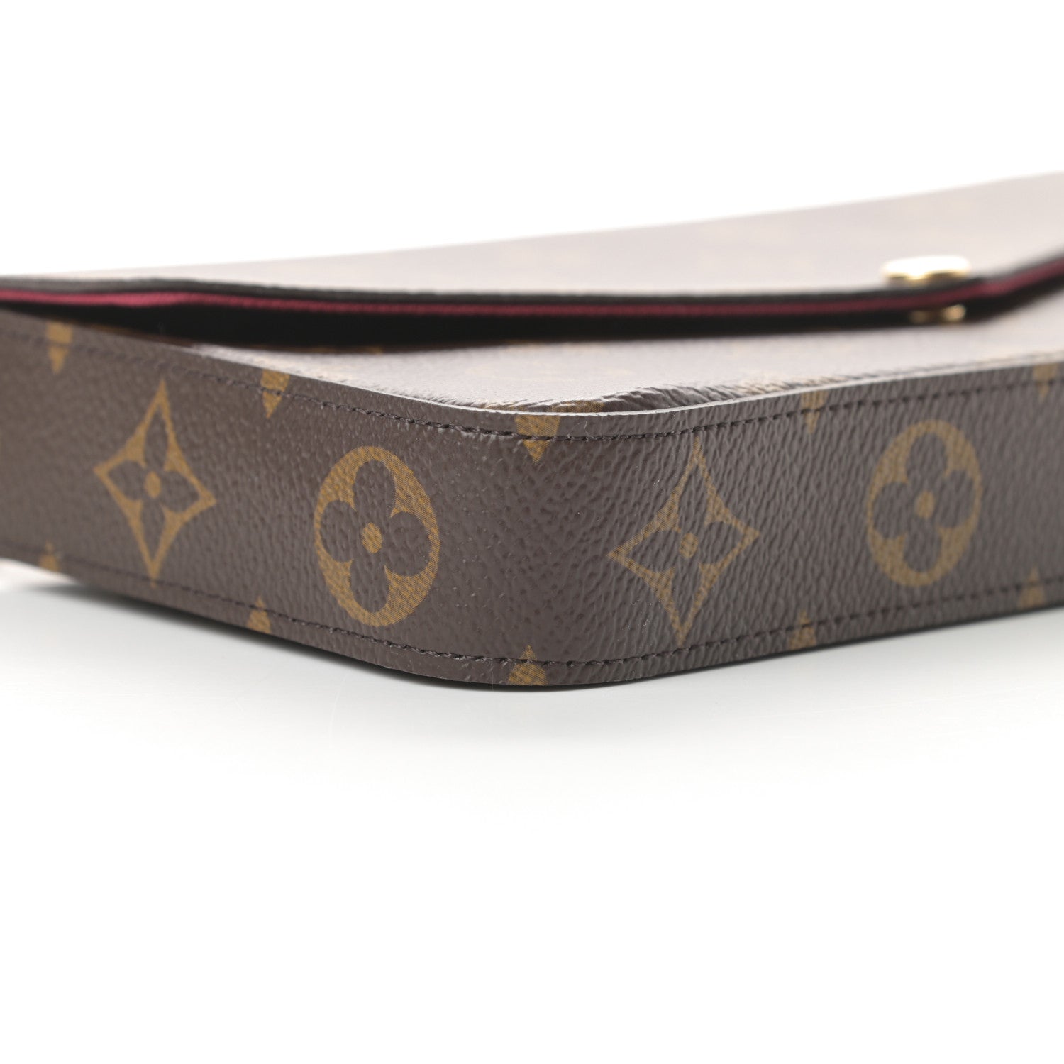 Louis Vuitton Monogram Pochette Felicie Chain Wallet Fuchsia 11 of 12