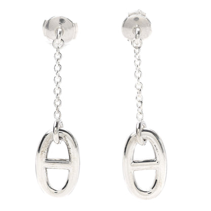 Hermes Sterling Silver Farandole Drop Earrings 1 of 5