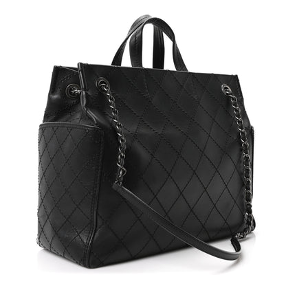Chanel Calfskin CC Pocket Tote Black 3 of 10