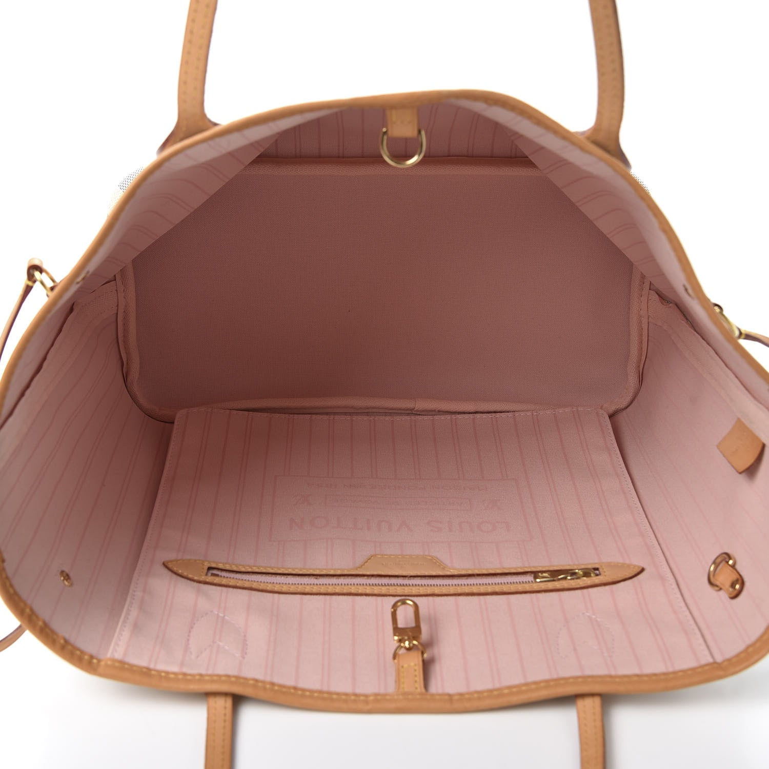 Louis Vuitton Damier Azur Neo Neverfull MM Rose Ballerine 4 of 11