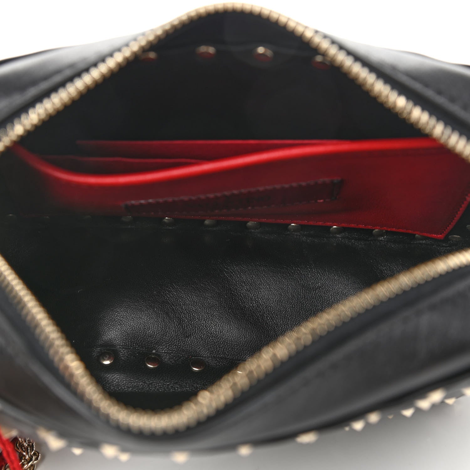 Valentino Garavani Nappa Rockstud Spike Camera Crossbody Bag Black 5 of 10