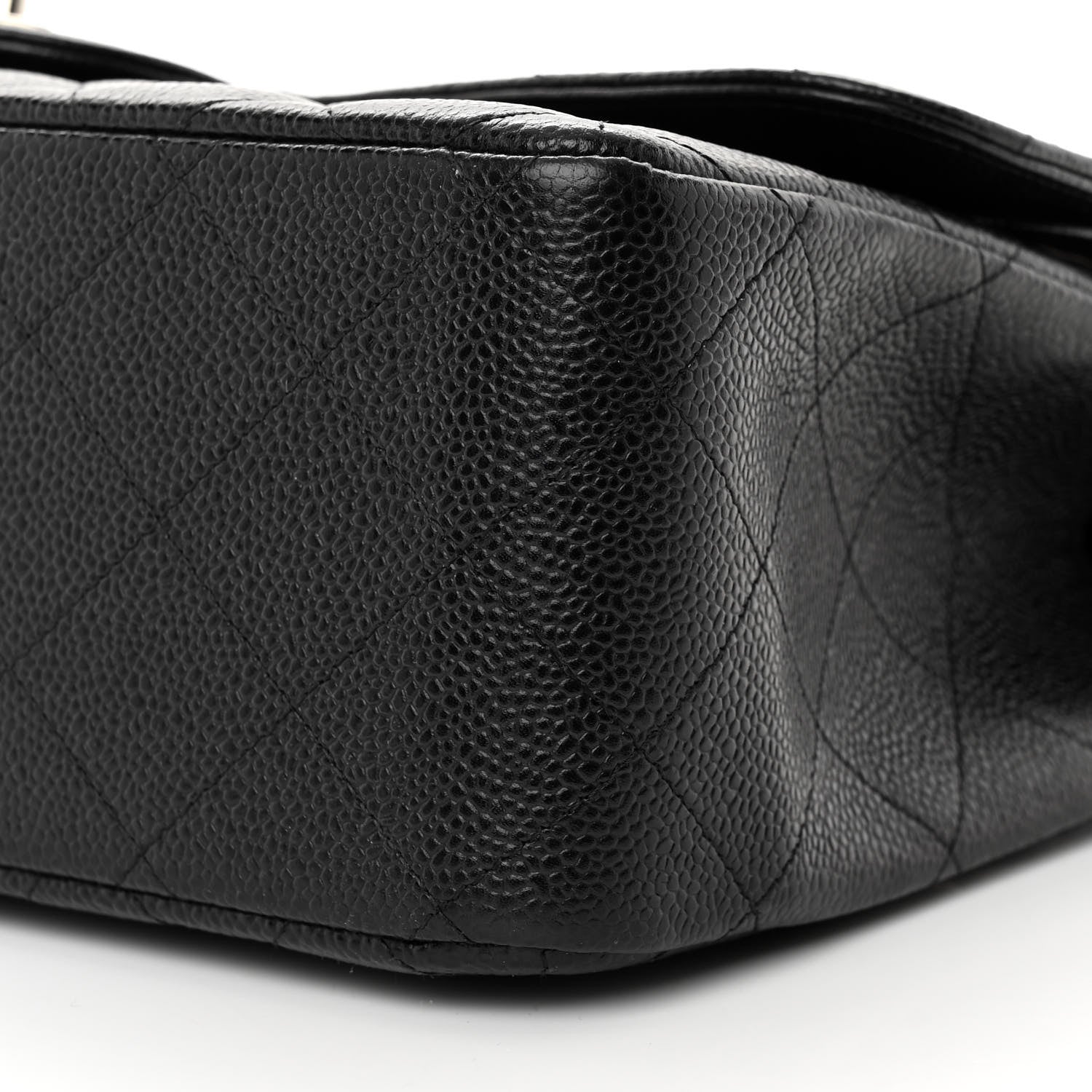 Chanel Caviar Quilted Jumbo Double Flap Black 10 of 12