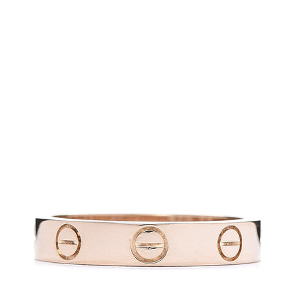 Cartier 18K Pink Gold 3.5mm LOVE Wedding Band Ring 50 5.25 1 of 6