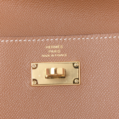 Hermes Epsom Kelly Pocket Compact Wallet Gold 8 of 10