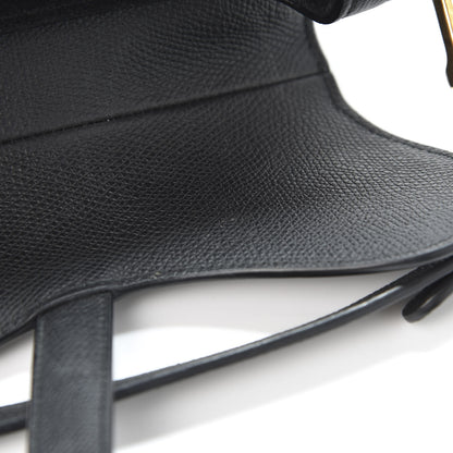 Christian Dior Grained Calfskin Mini Saddle Bag Black 8 of 11