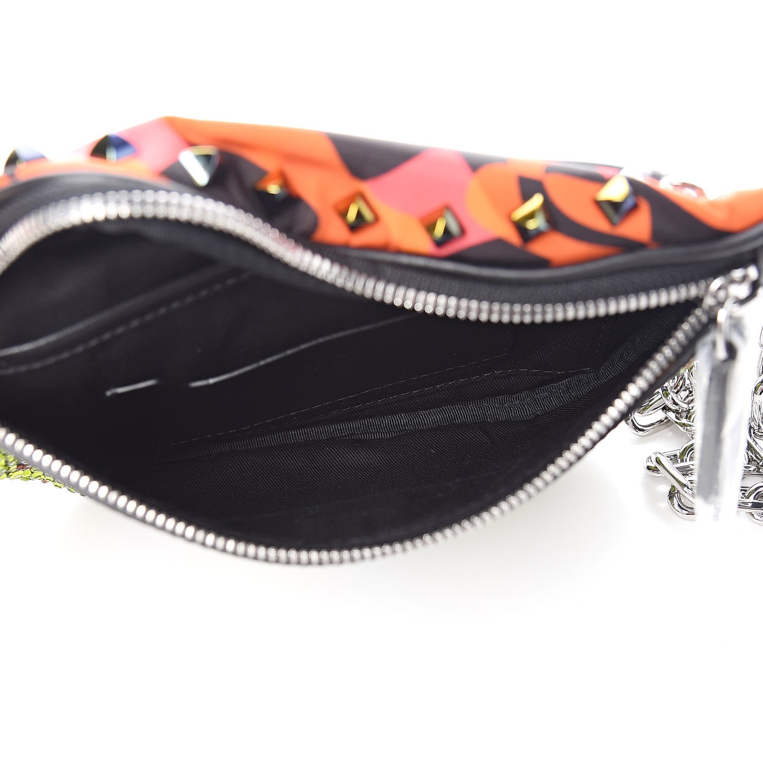 MCM Visetos Nylon Crystal Lion Camo Crossbody Bag Multicolor 5 of 10