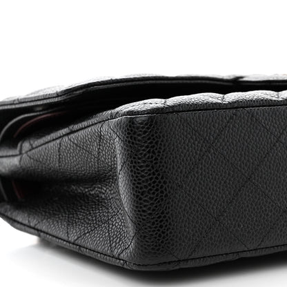 Chanel Caviar Quilted Medium Double Flap Black 9 of 11