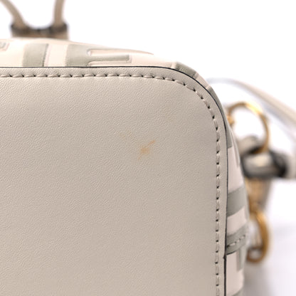 Fendi Vitello Liberty F is Fendi Bi-Color FF 1974 Embossed Mini Mon Tresor Bucket Bag Camelia Mandorlo 11 of 11