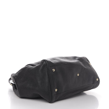 Gucci Pebbled Calfskin Medium Soho Shoulder Bag Black 4 of 12
