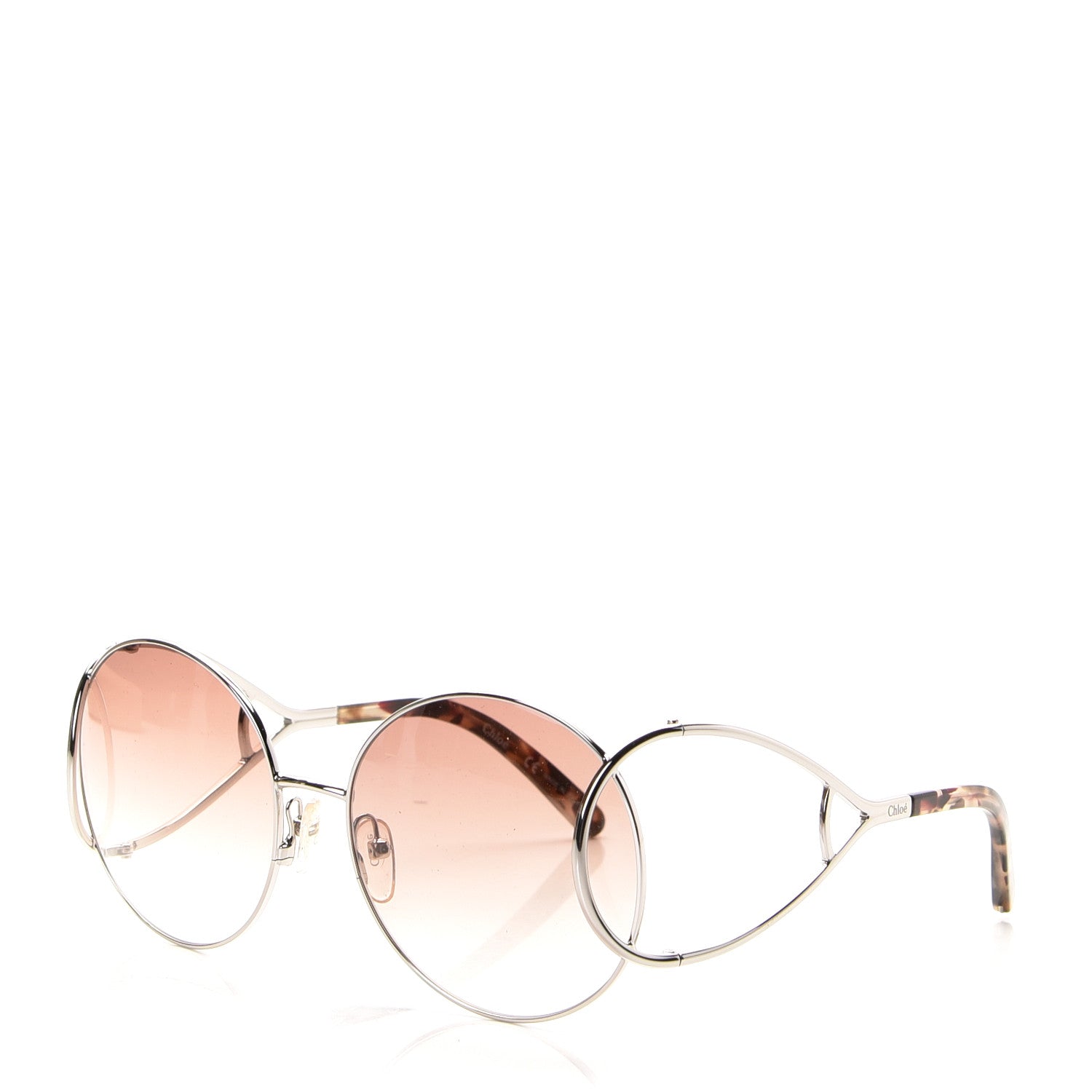 Chloe Jackson Oversized Round Sunglasses CE124S Turtledove 1 of 5