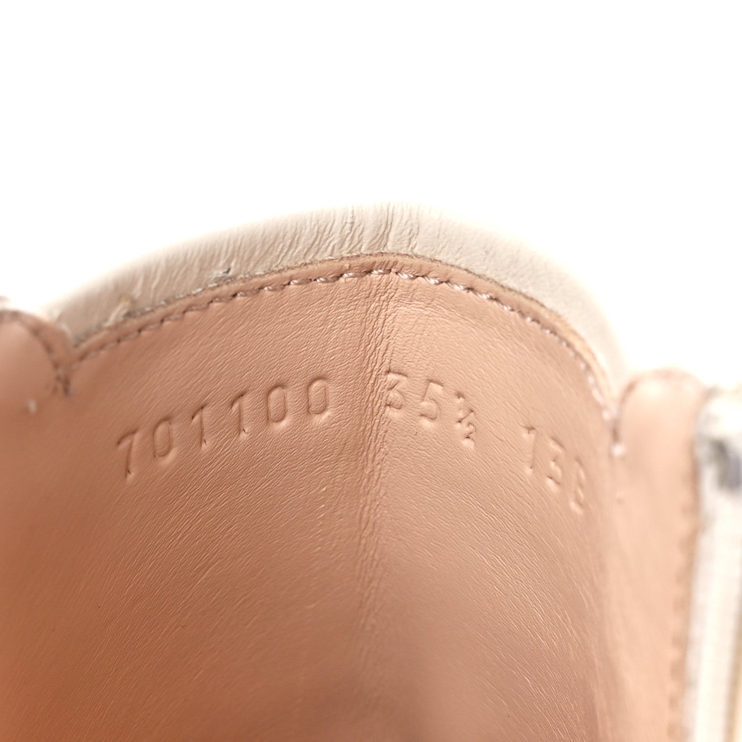 Gucci Kensington Calfskin Nappa GG Supreme Monogram Womens Double Buckle Ankle Boots 35.5 Mystic White Beige 10 of 11