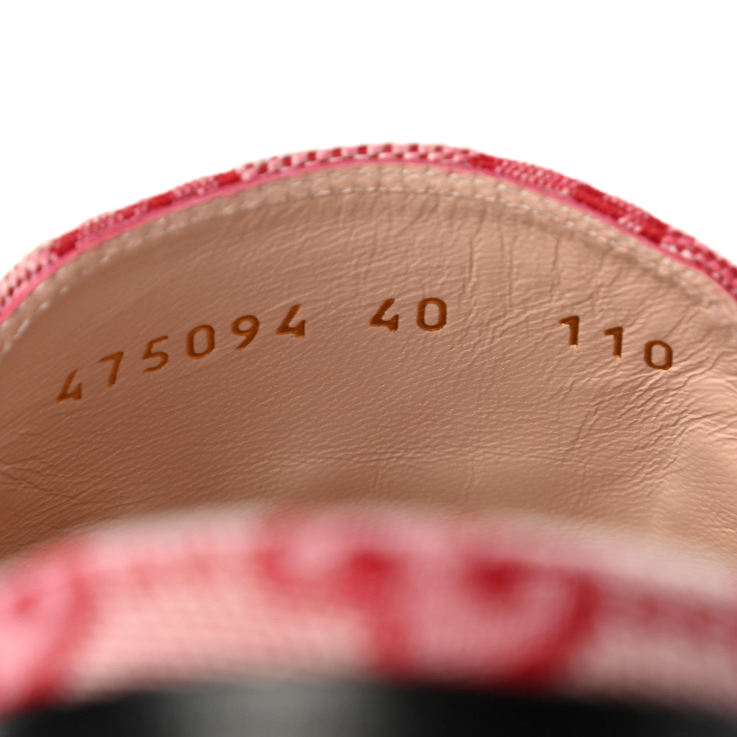 Gucci Canvas GG Monogram Horsebit Womens Princetown Slippers 40 Gardenia Hibiscus Red 8 of 8