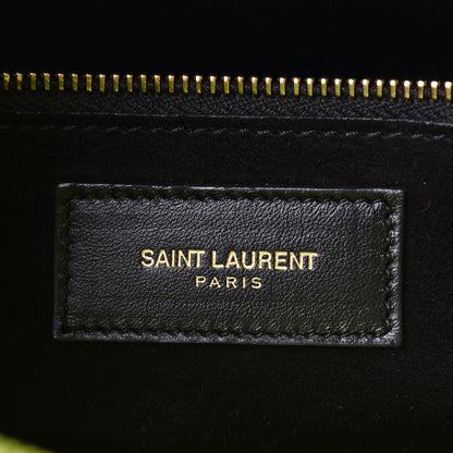 Saint Laurent Calfskin Small Sac De Jour Bag Neon Yellow 7 of 18