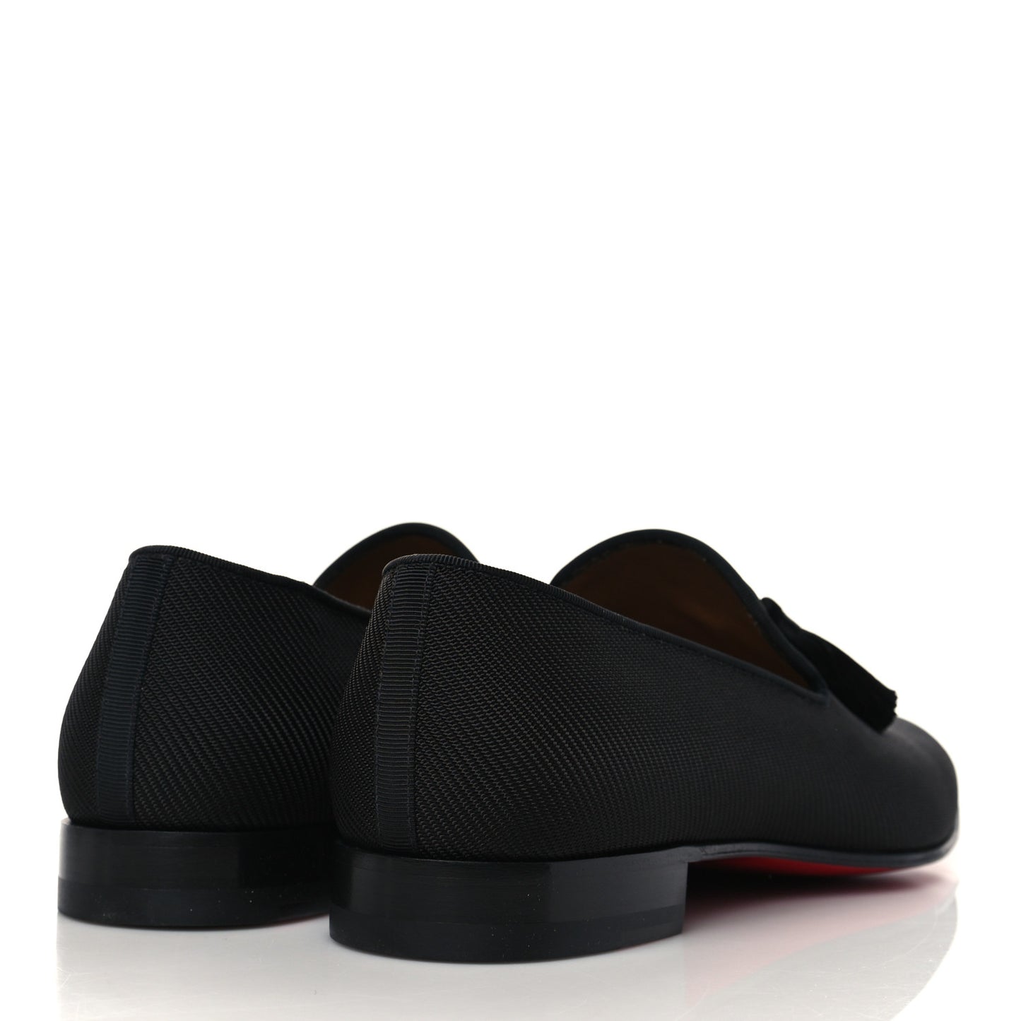 Fabric Mens Tassel Serge Officialito Flat Loafers 41.5 Black