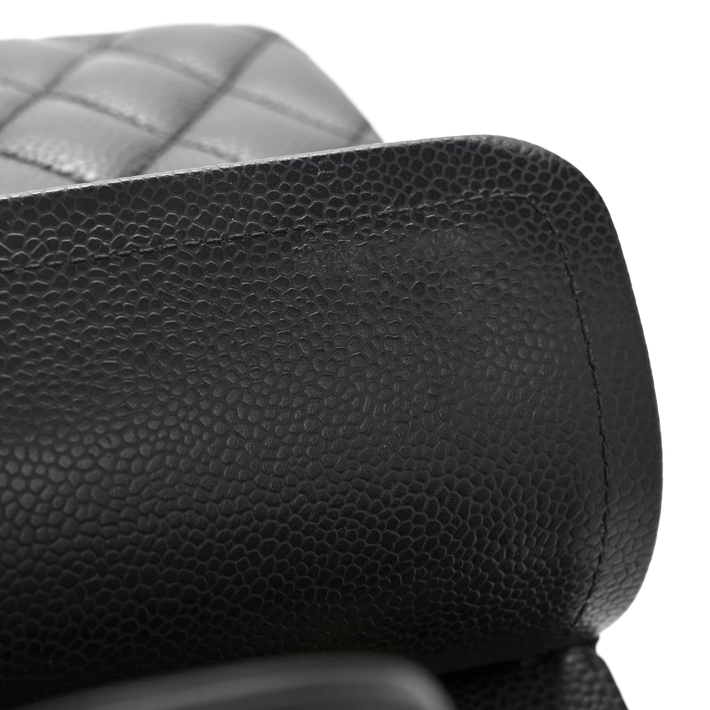 Caviar Quilted Small Double Flap Black