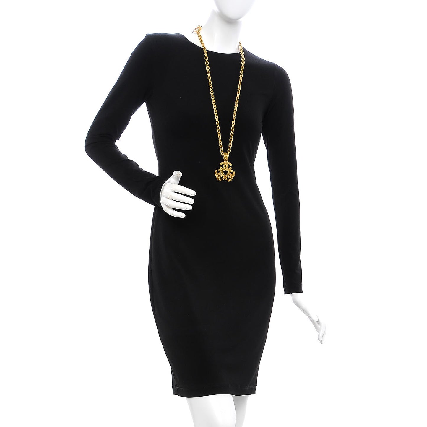 Triple CC Chain Necklace Gold