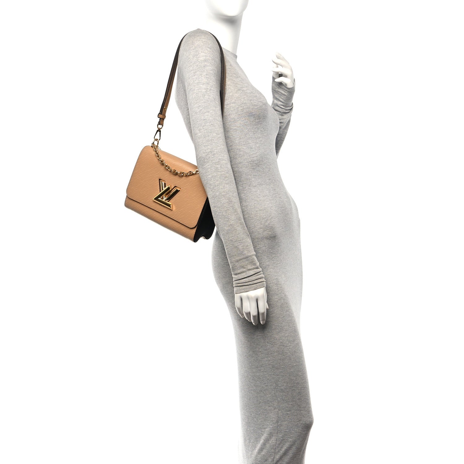 Louis Vuitton Epi Twist Shoulder Bag MM Camel 2 of 11