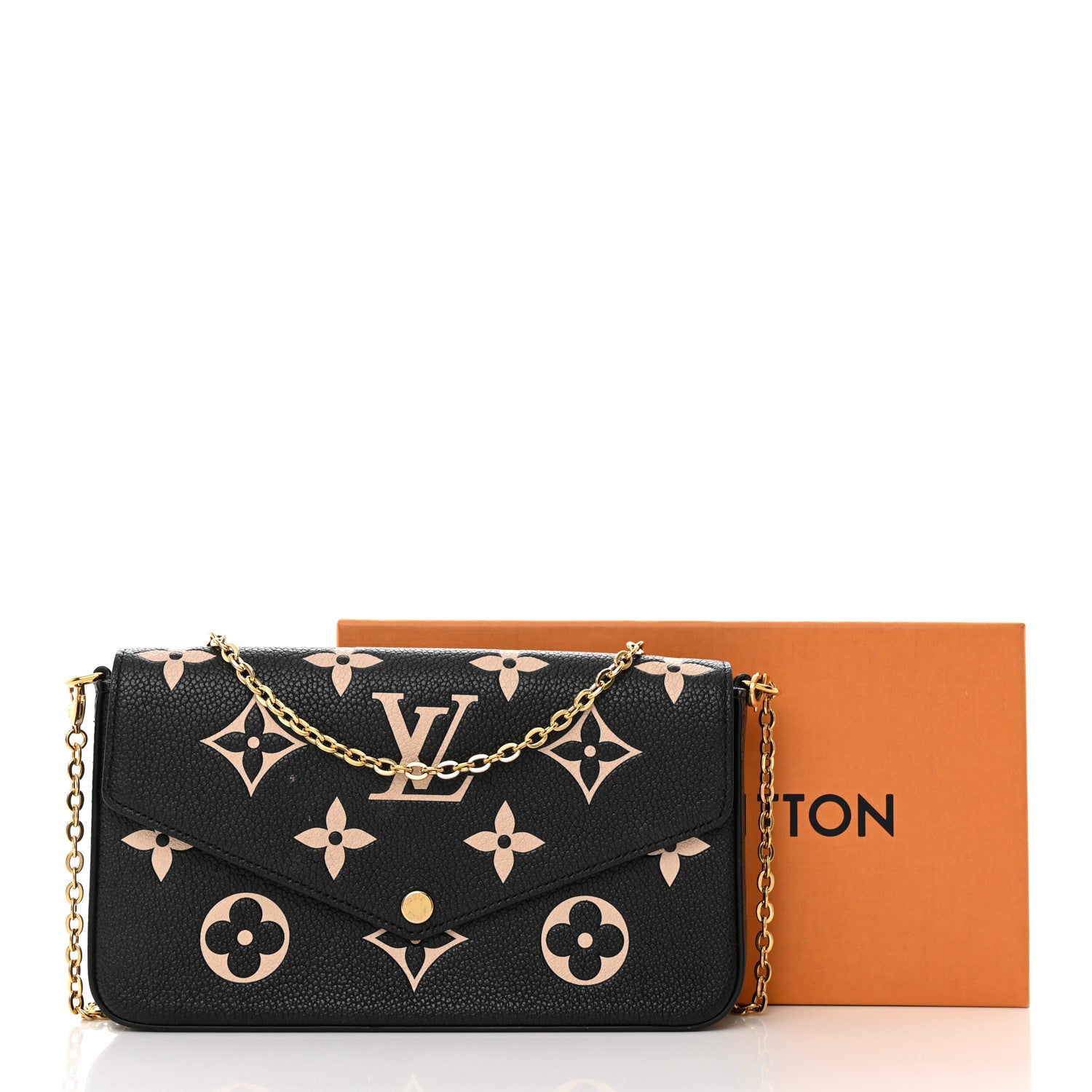 Louis Vuitton Empreinte Monogram Giant Felicie Pochette Black Beige 15 of 15