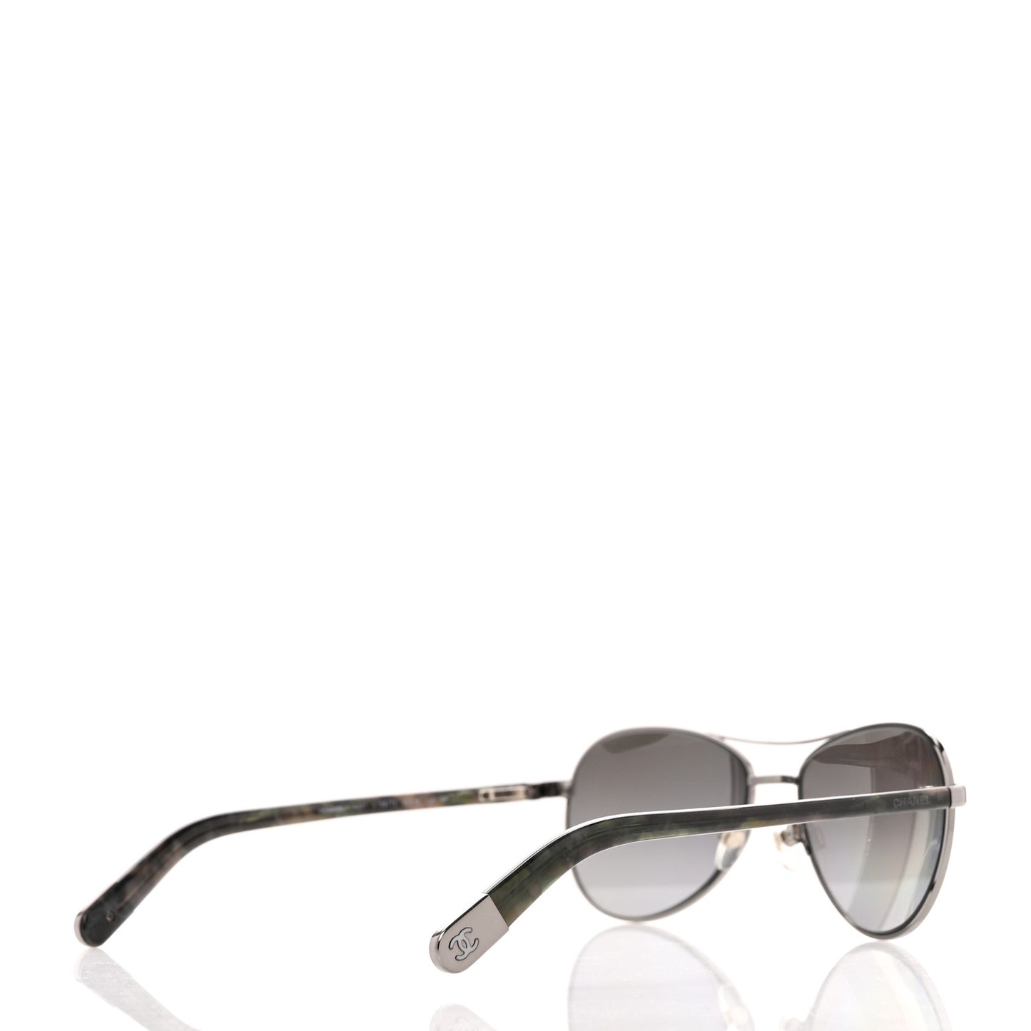 Metal Aviator CC Sunglasses 4201 Black