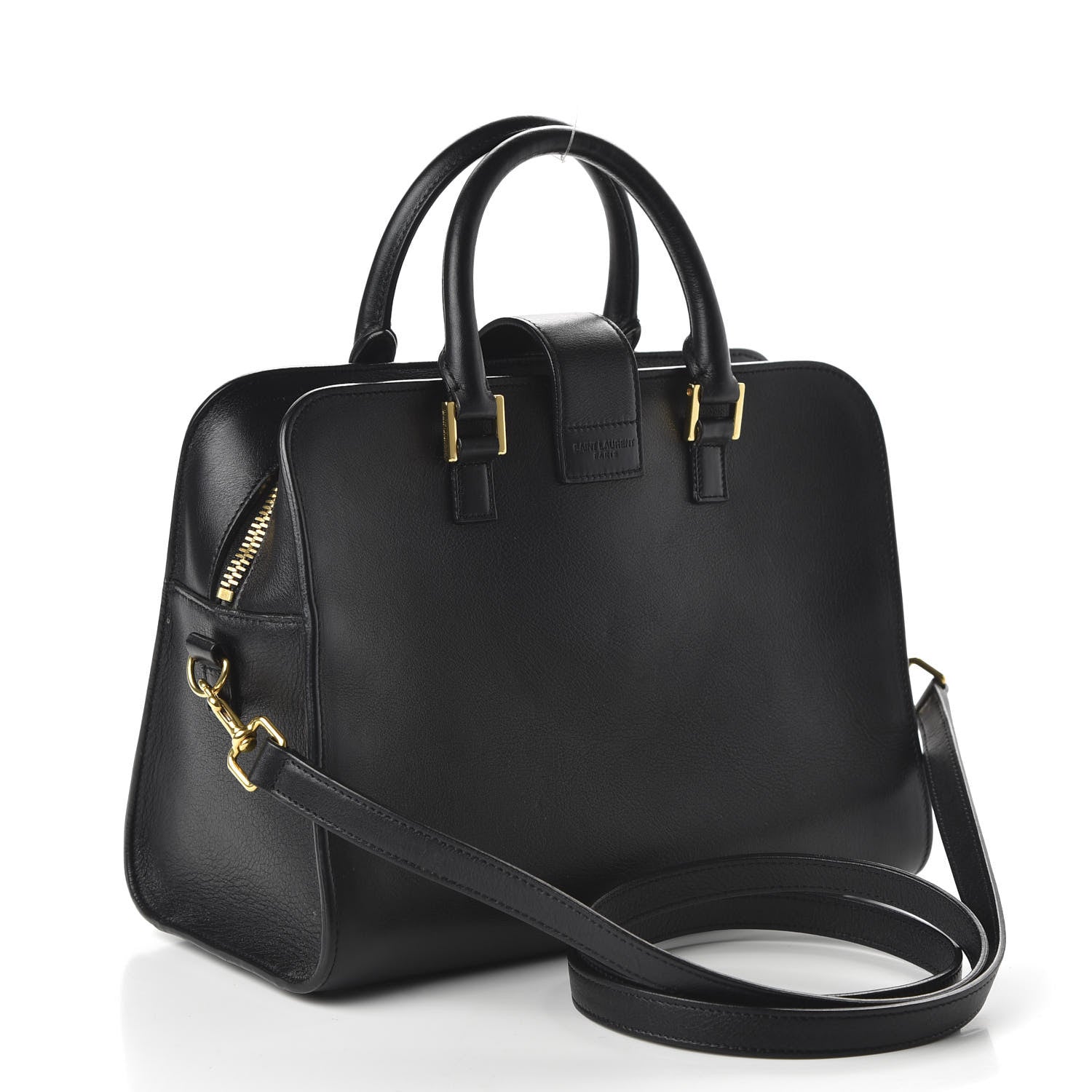 Saint Laurent Calfskin Monogram Baby Cabas Black 3 of 9