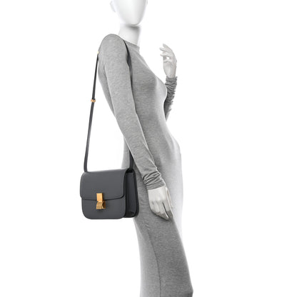 Celine Liege Calfskin Medium Classic Box Flap Bag Grey 2 of 10