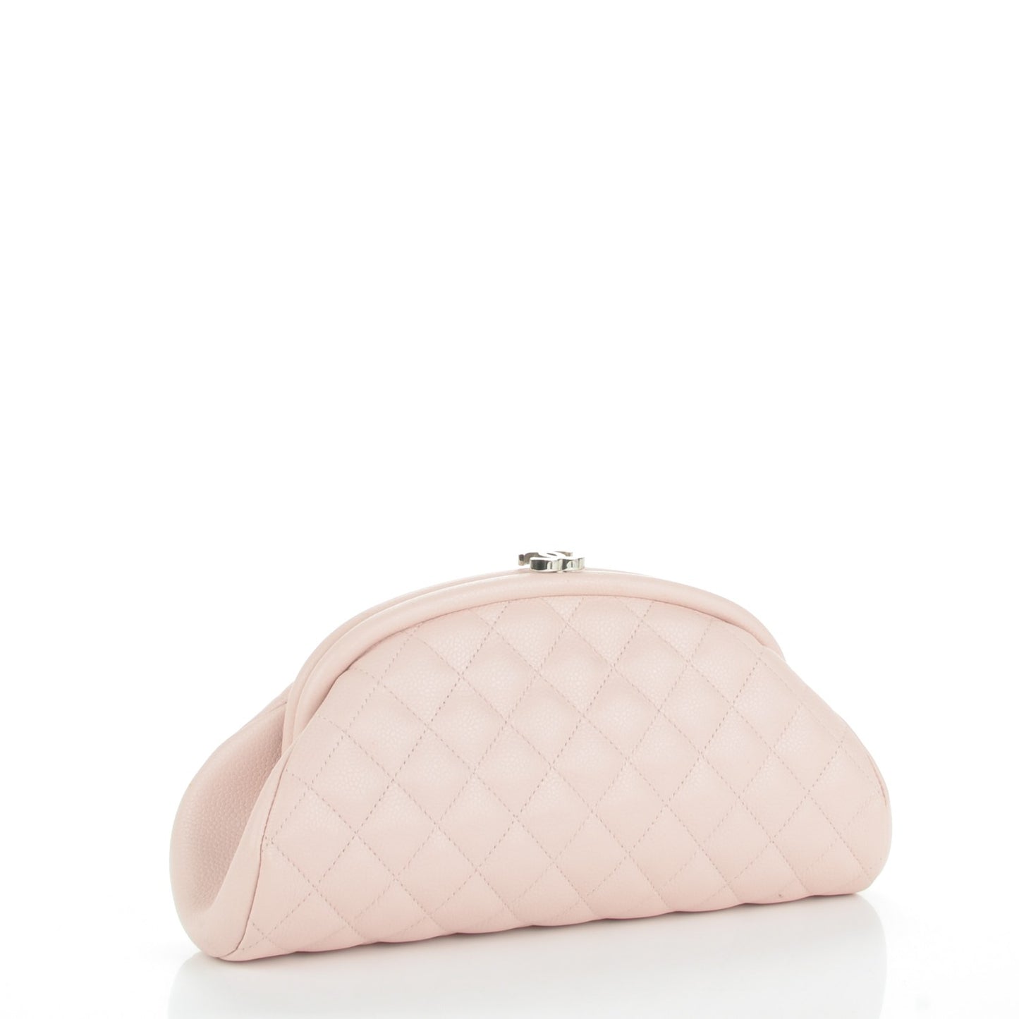 Caviar Quilted Timeless Clutch Pink
