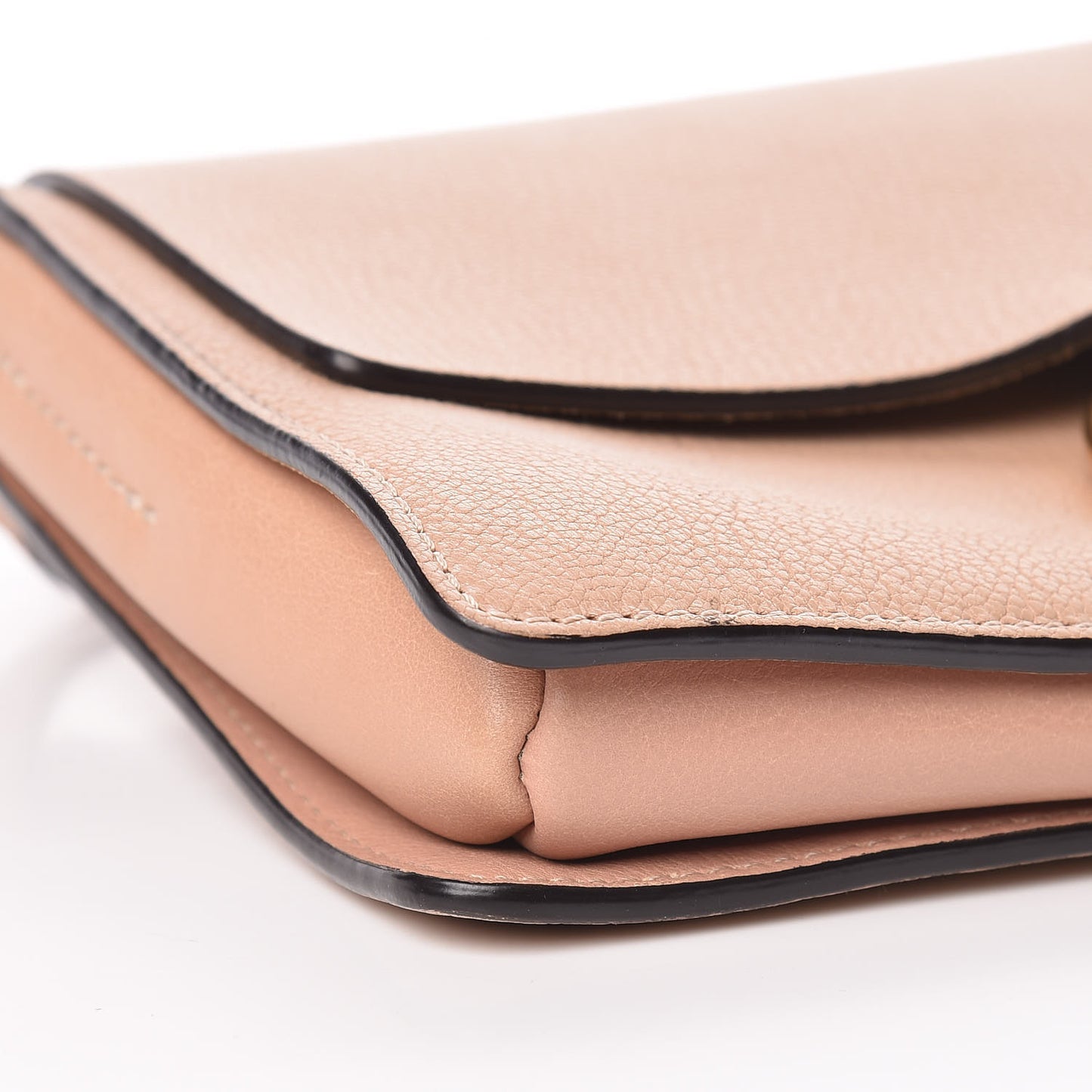 Goatskin Small Faye Shoulder Bag Biscotti Beige