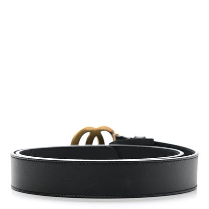 Gucci Calfskin Double G 30mm Belt 85 34 Black 2 of 7