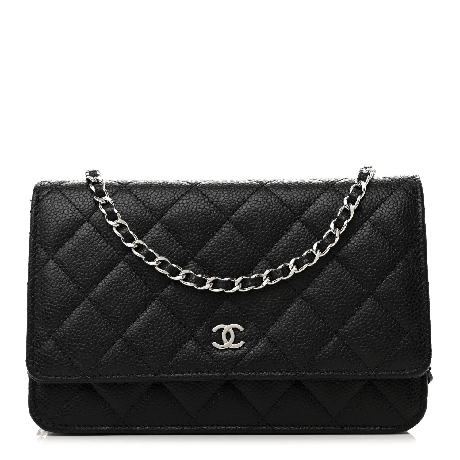 Chanel Caviar Quilted Wallet On Chain WOC Black 1 of 13