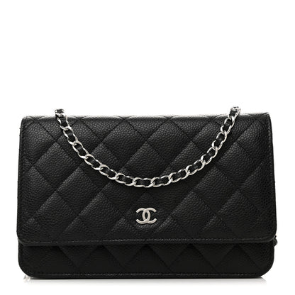 Chanel Caviar Quilted Wallet On Chain WOC Black 1 of 13