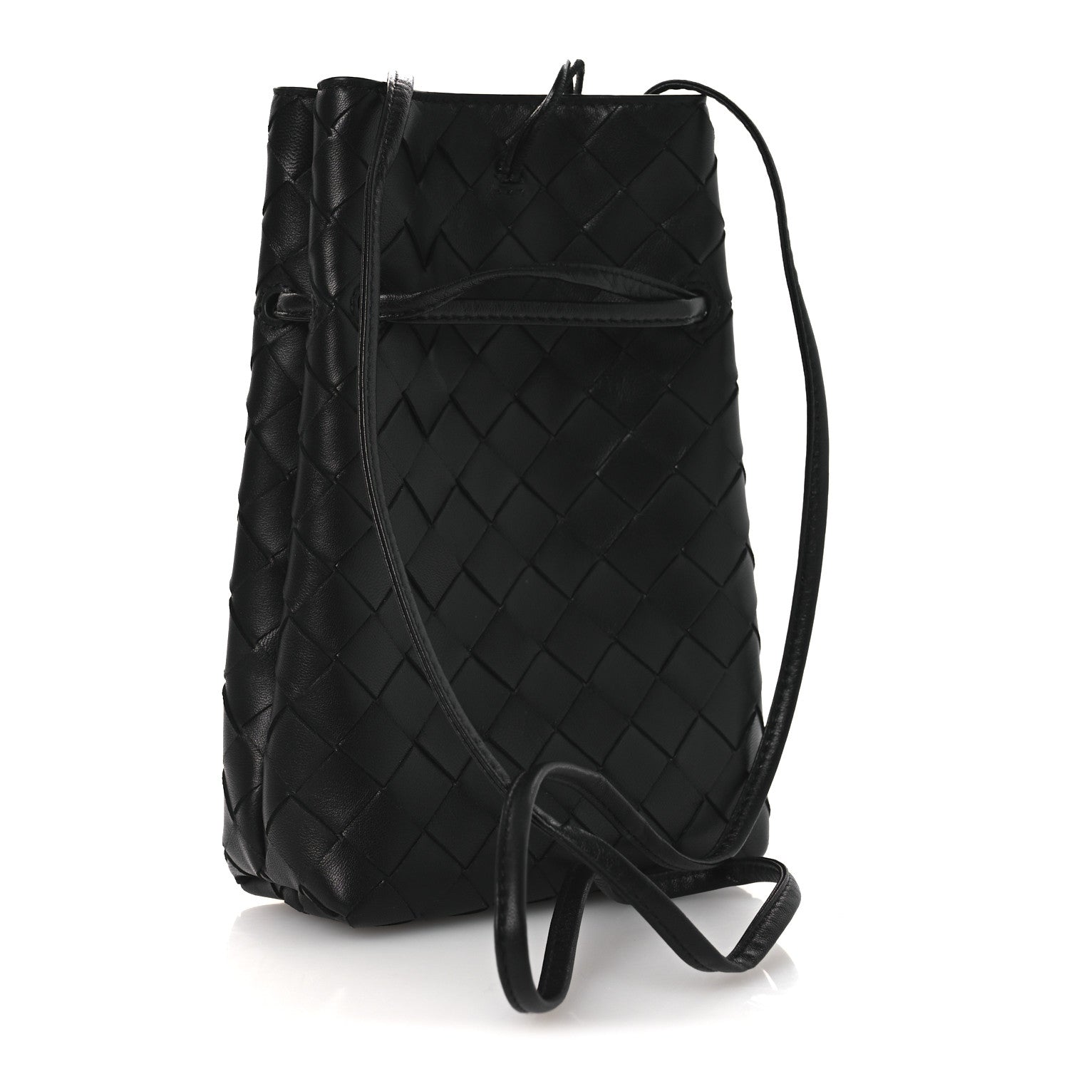 Bottega Veneta Nappa Intrecciato Andiamo Phone Pouch Black 3 of 9
