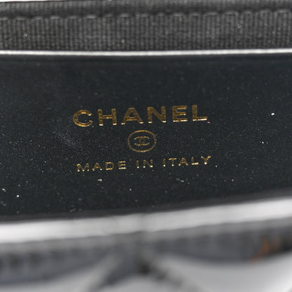 Chanel Patent Calfskin Quilted Mini Clutch Black 6 of 10