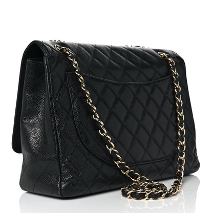 Chanel Caviar Quilted Maxi Single Flap Black 3 of 14