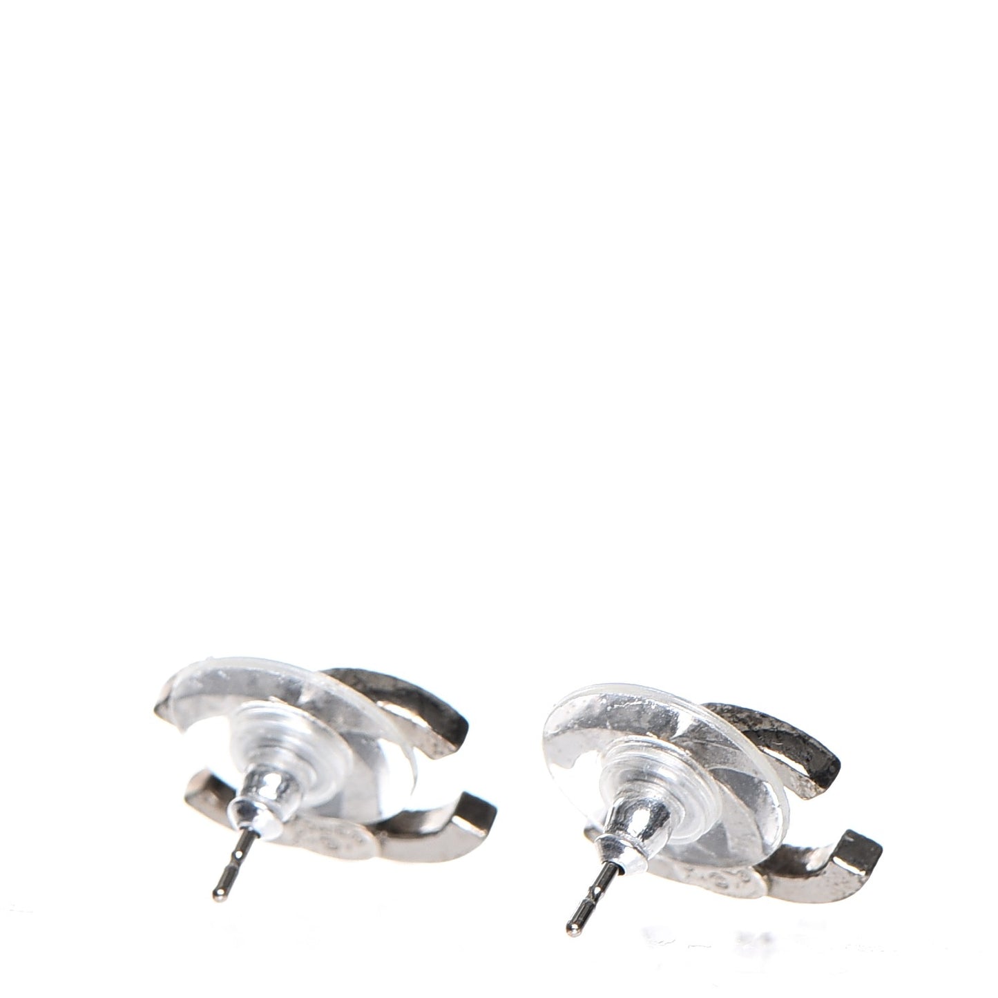 Crystal Timeless CC Earrings Silver