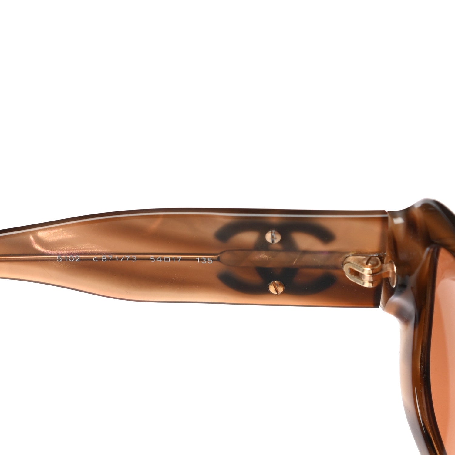Chanel Acetate Studded CC Sunglasses 5102 Tortoise 5 of 8