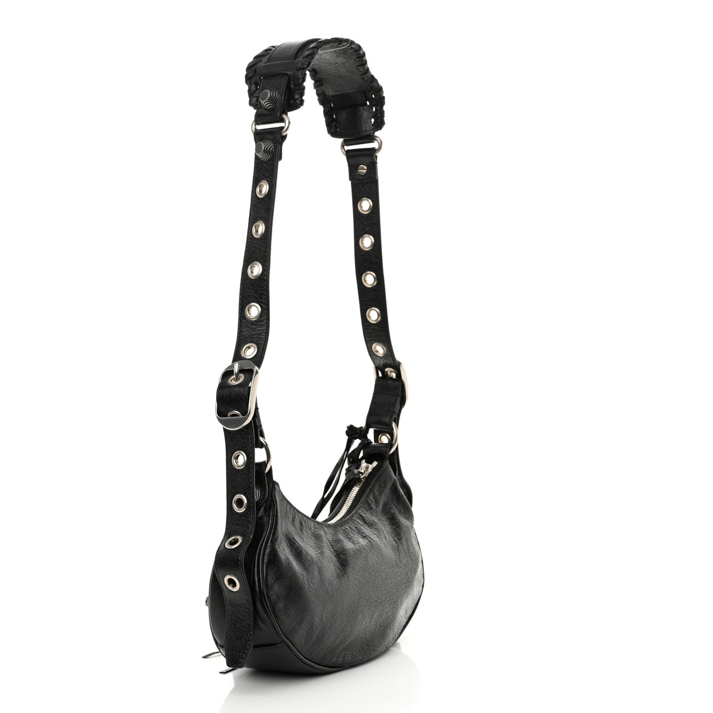 Agneau Arena Le Cagole Shoulder Bag XS Black