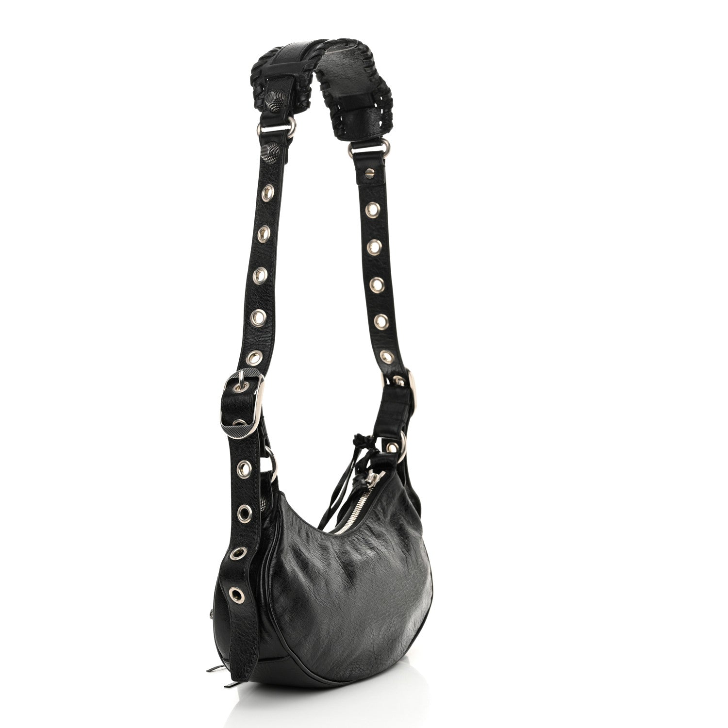 Balenciaga Agneau Arena Le Cagole Shoulder Bag XS Black 4 of 11