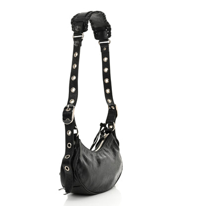 Balenciaga Agneau Arena Le Cagole Shoulder Bag XS Black 4 of 11