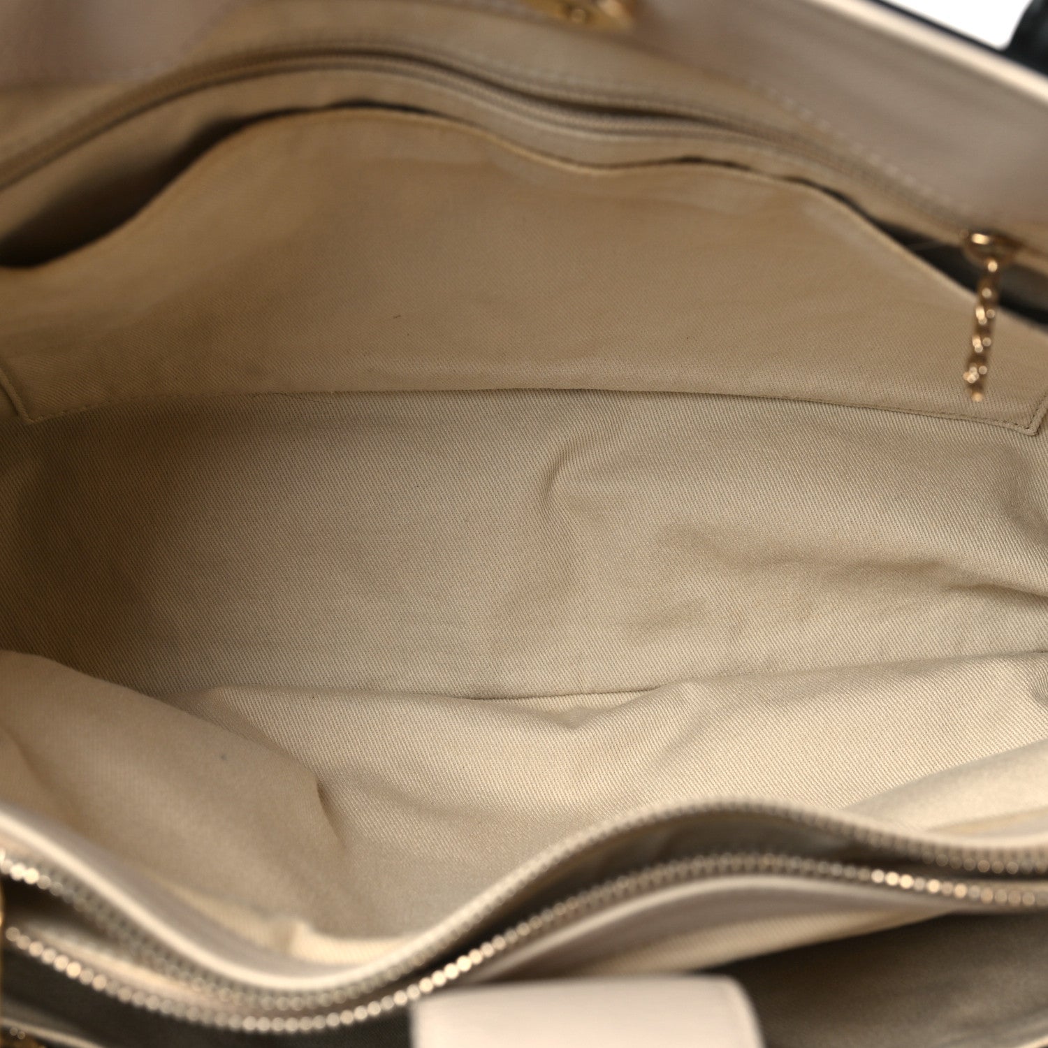 Chanel Grained Calfskin Medium Bi-Color Neo Executive Shopper Tote Black Beige 5 of 11