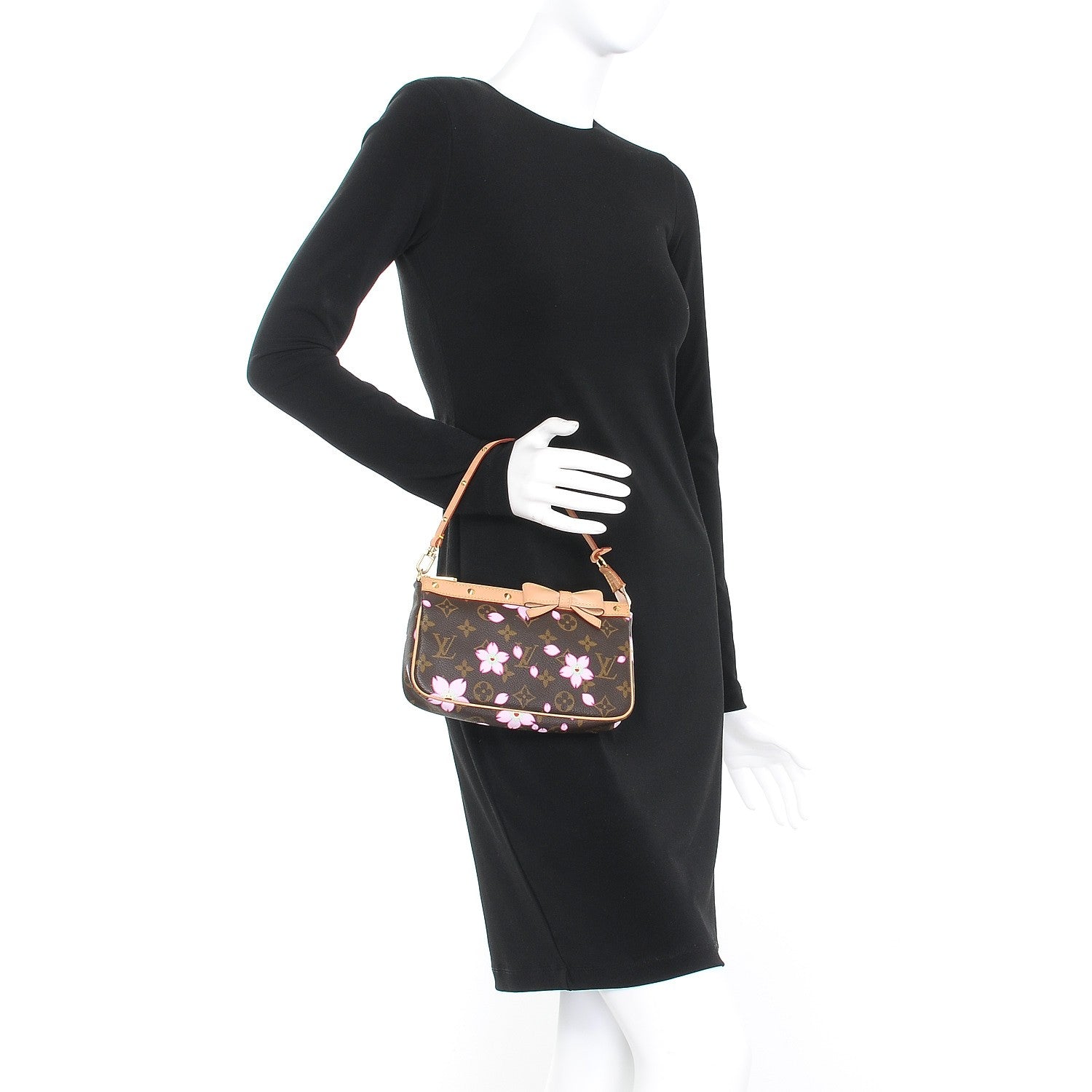 Louis Vuitton Monogram Cherry Blossom Pochette Accessories Brown 2 of 9