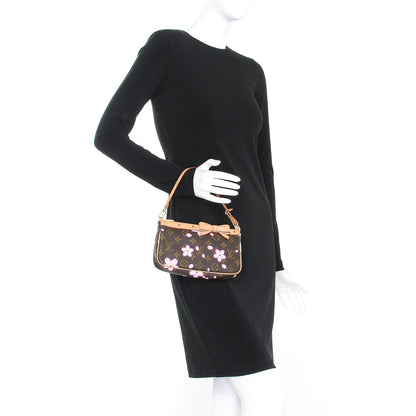 Louis Vuitton Monogram Cherry Blossom Pochette Accessories Brown 2 of 9