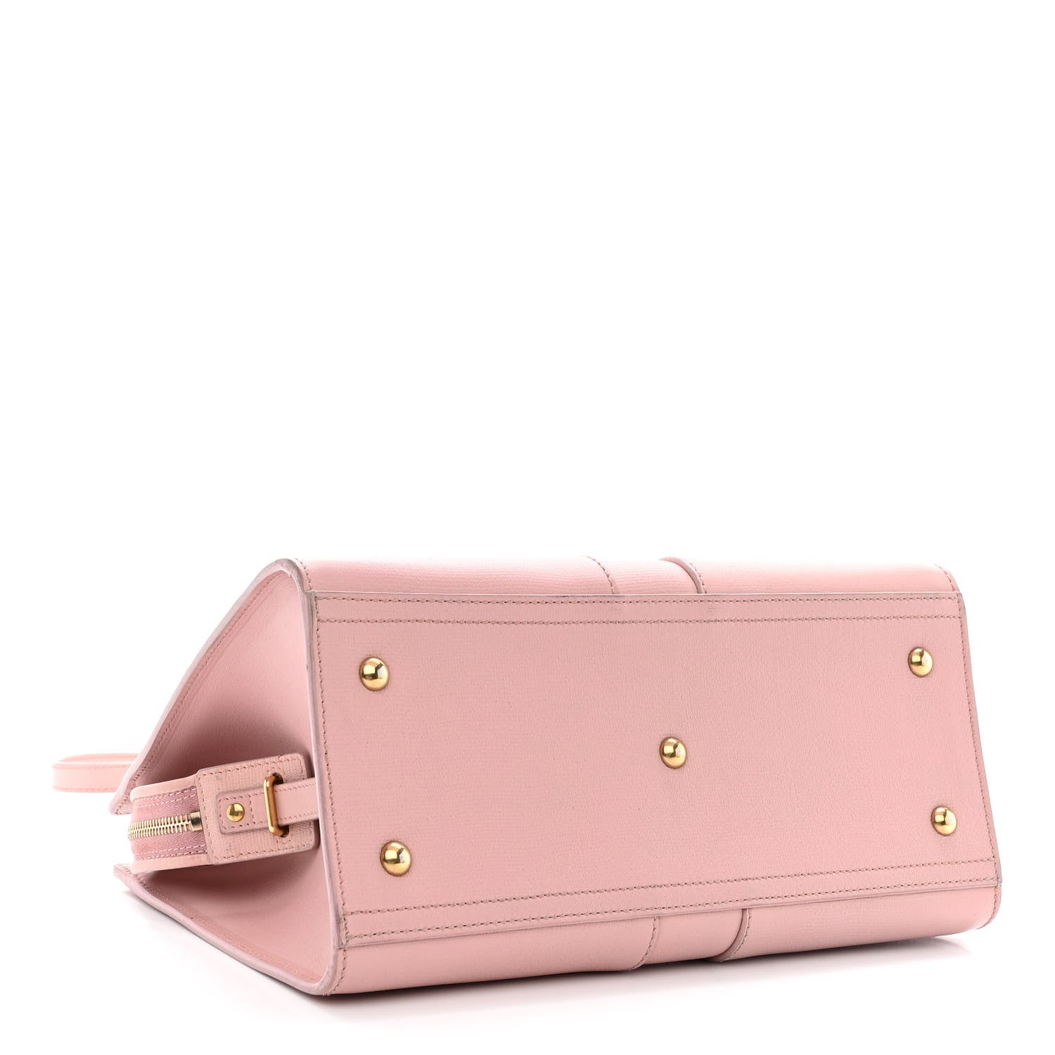 Saint Laurent Textured Calfskin Small Cabas ChYc Light Pink 4 of 21