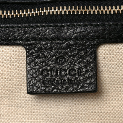 Gucci Cellarius Calfskin Medium New Bamboo Top Handle Bag Black 6 of 10