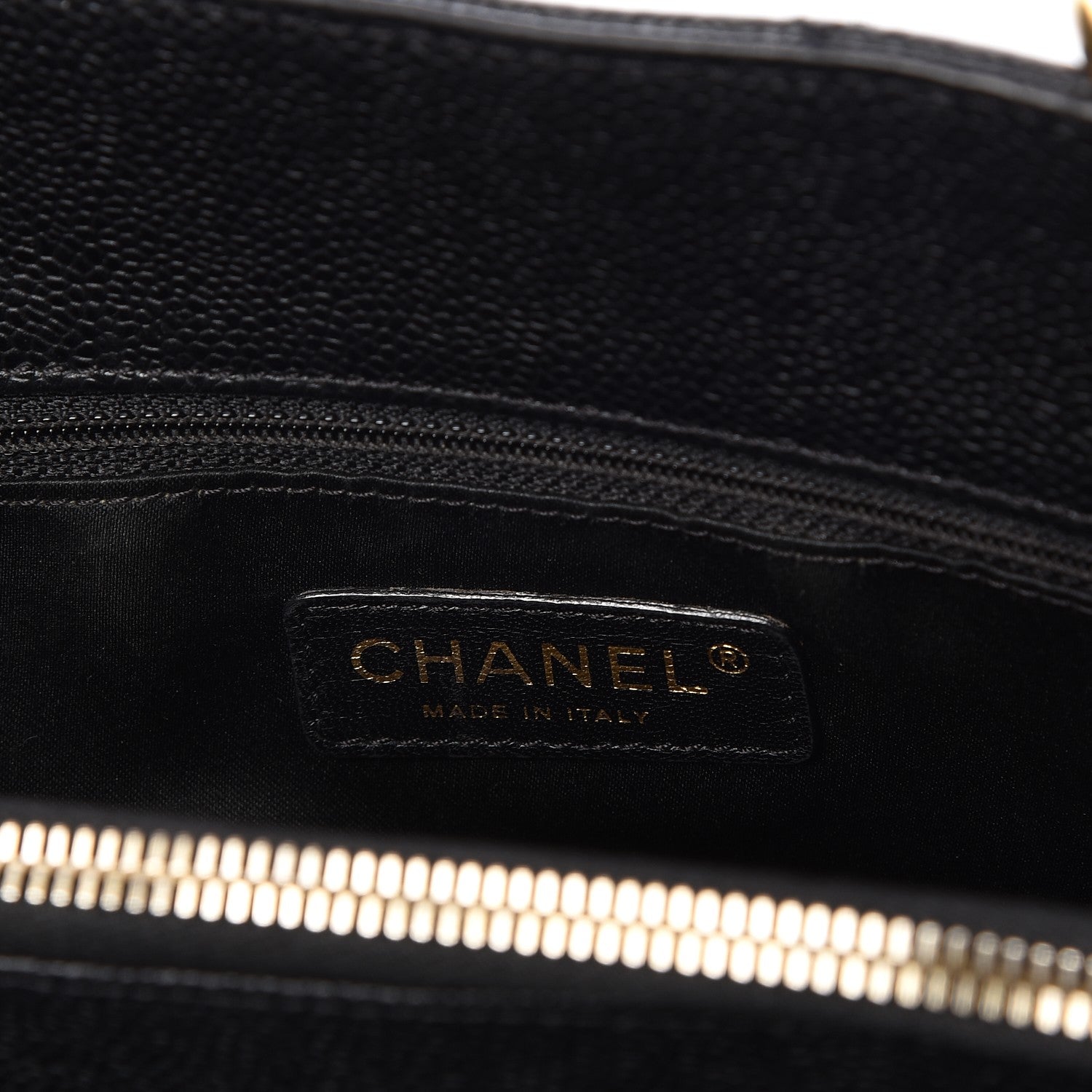 Chanel Caviar Quilted Grand Shopping Tote GST Black 6 of 10