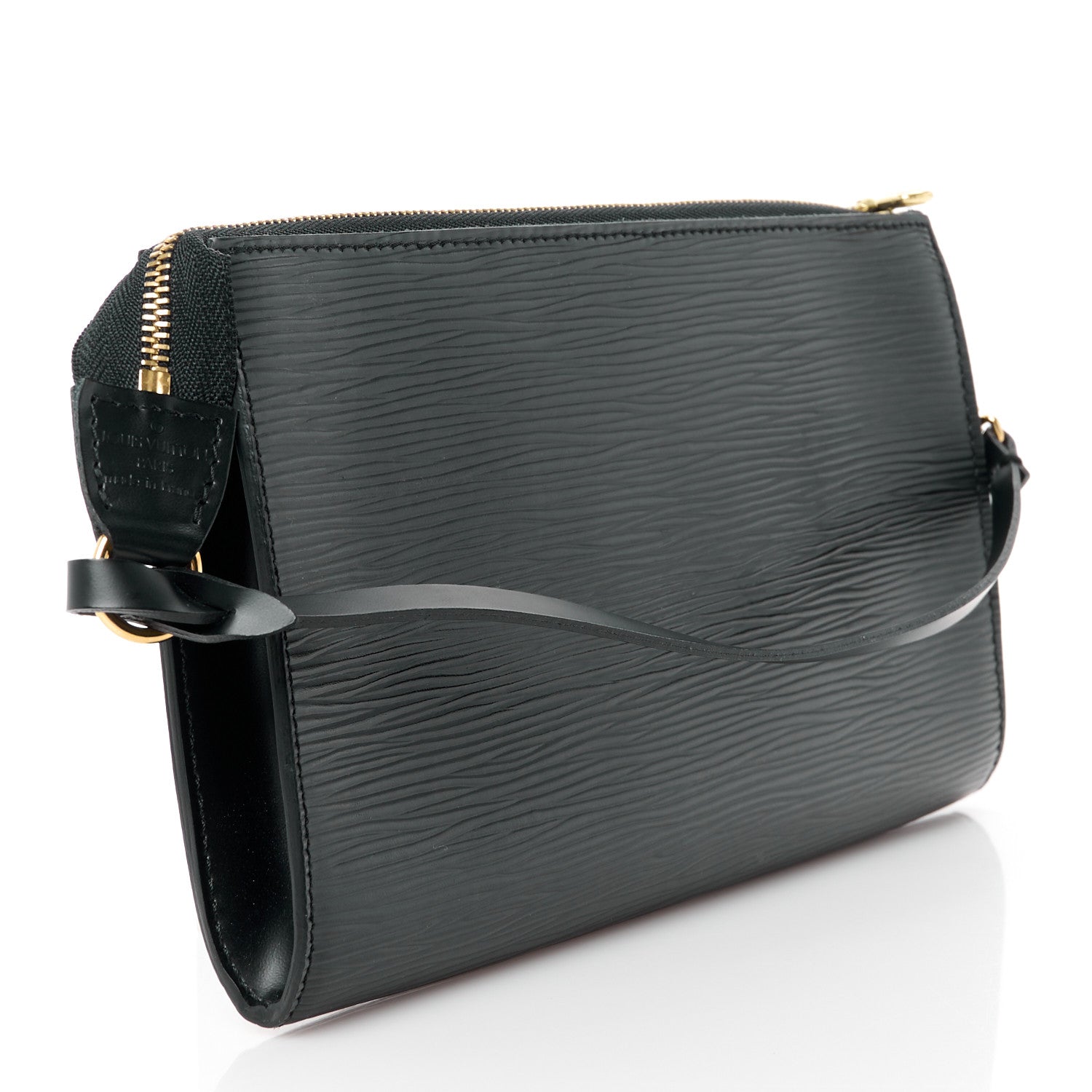 Louis Vuitton Epi Pochette Accessories 24 Black 3 of 11