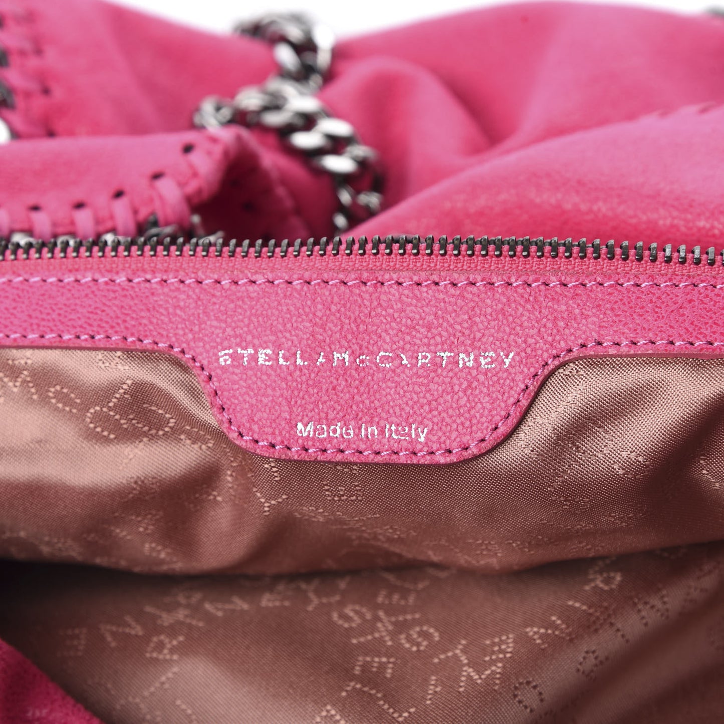 Shaggy Deer Small Falabella Tote Hot Pink