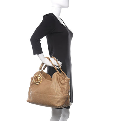 Chanel Metallic Calfskin Baby Coco Cabas Gold 2 of 11