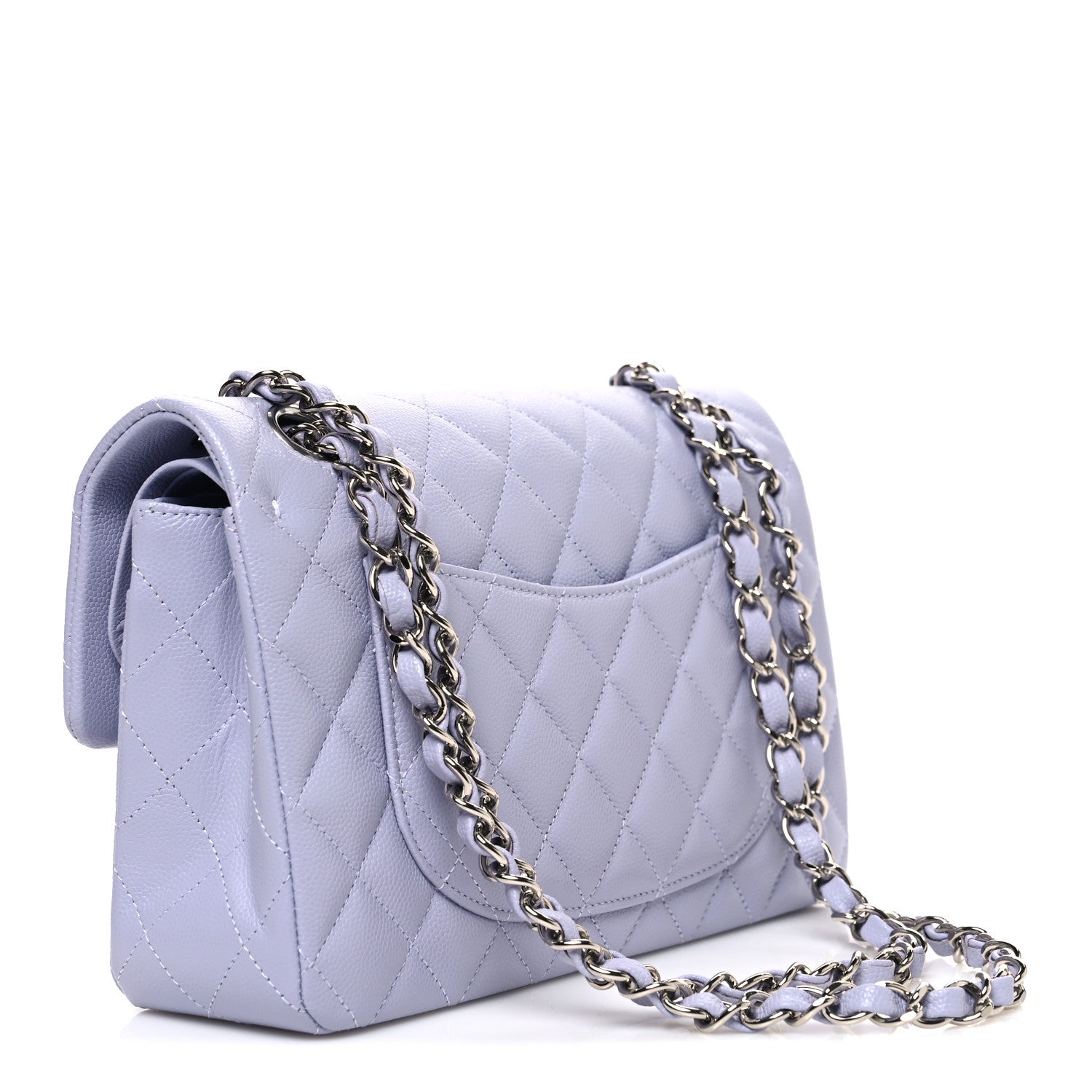 Chanel Caviar Quilted Small Double Flap Light Purple 3 of 10