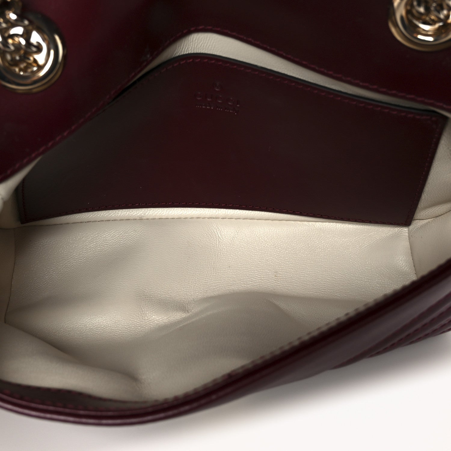 Gucci Lambskin Matelasse Mini GG Marmont Shoulder Bag Rosso Ancora 5 of 11
